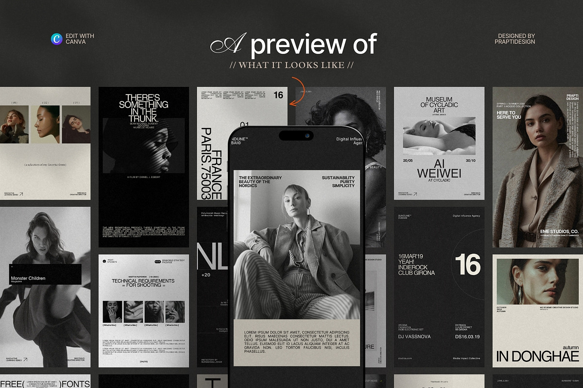 Aesthetic Instagram Story & Post, a Social Media Template by Prapti Design (Photo 3 of 9)