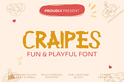 Craipes - Playful Font, a Handwritten Font by Dhabee (Thumbnail 1 of 7)