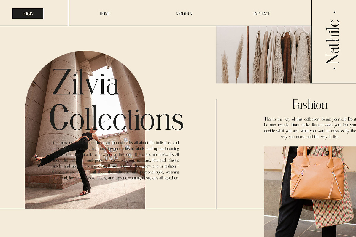 Nathile Ligature Serif Typeface, a Serif Font by Humaira_std (Photo 7 of 10)