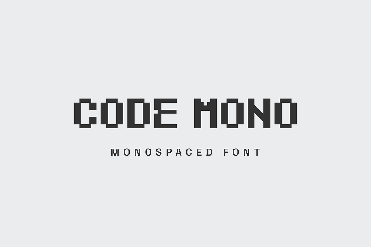 Code Mono-Bitmap Monospaced Font