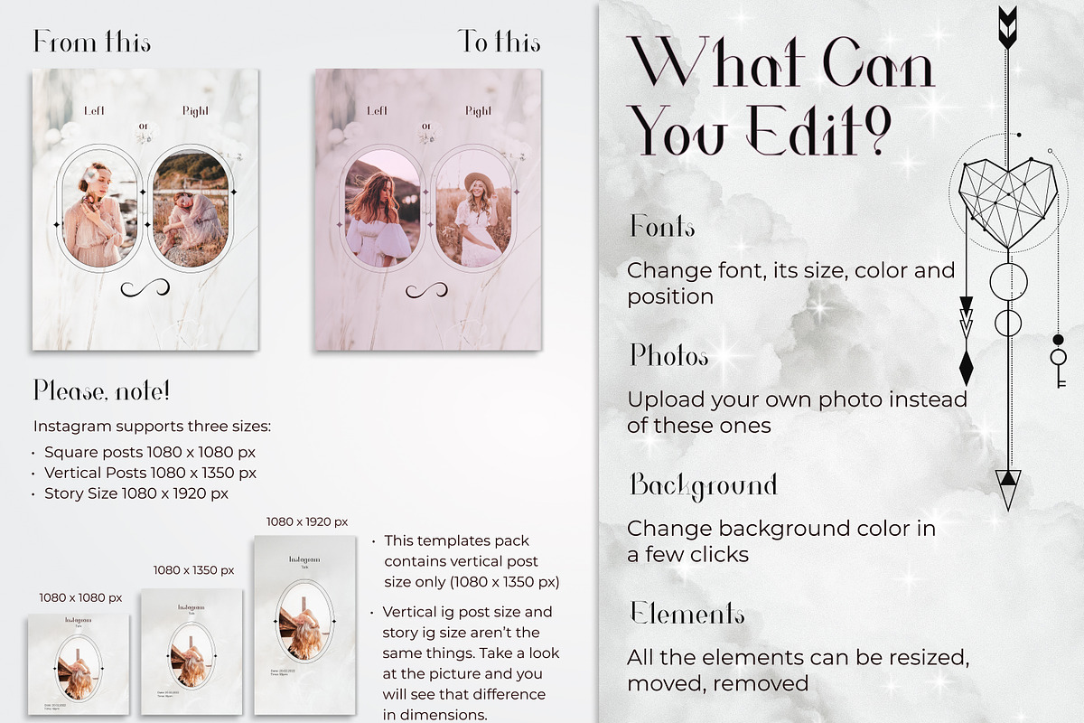 White Spiritual Instagram Posts, a Social Media Template by Under My Cozy Roof (Photo 8 of 11)