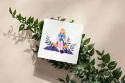 10 Teen Female Holding Smartphone, an Illustration by jongcreative (Thumbnail 4 of 4)