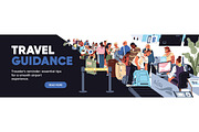 People in queue at airport banner, a Person Illustration by PaperTrident (Thumbnail 3 of 3)