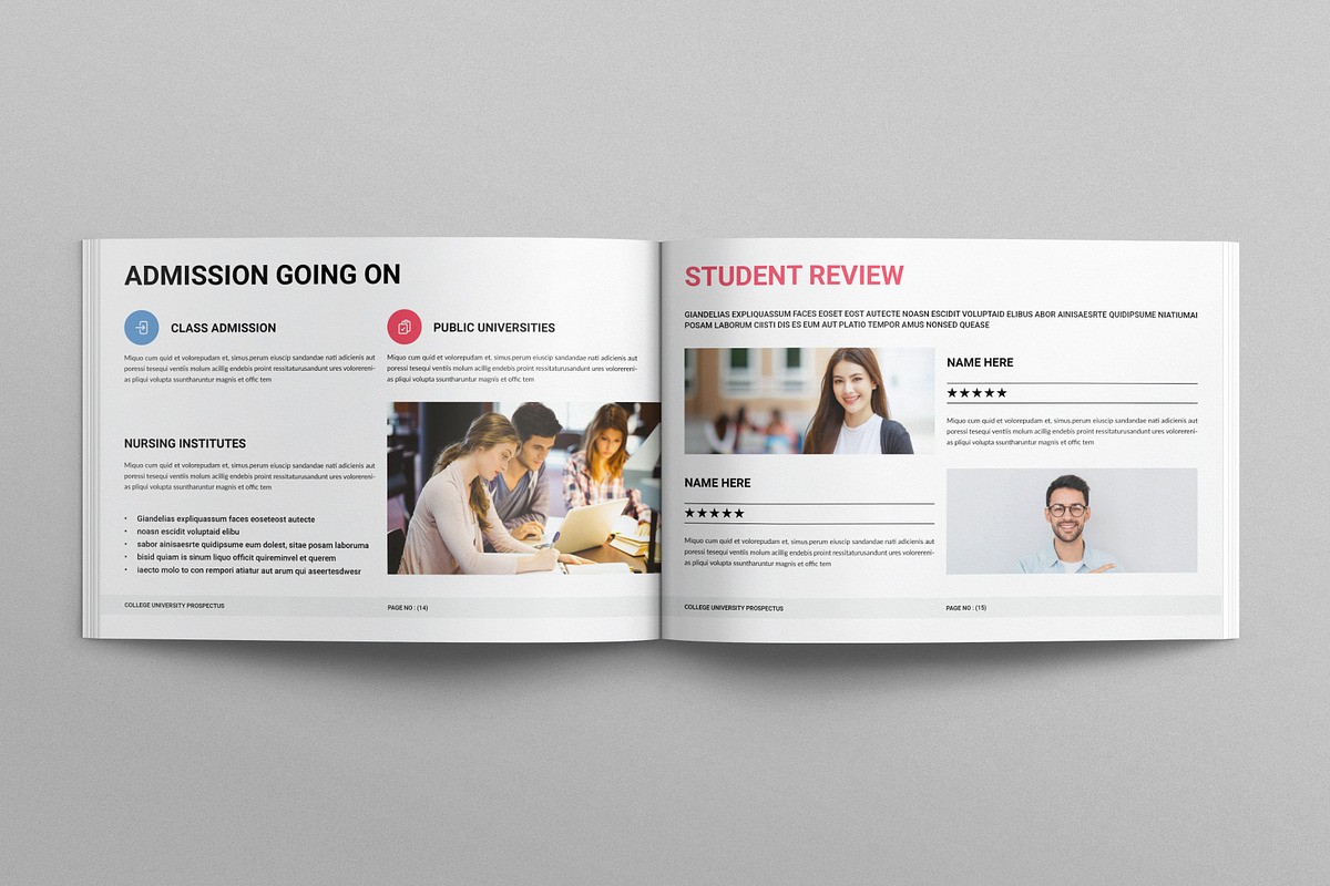 University Brochure Landscape, a Brochure Template by E-Type (Photo 6 of 7)