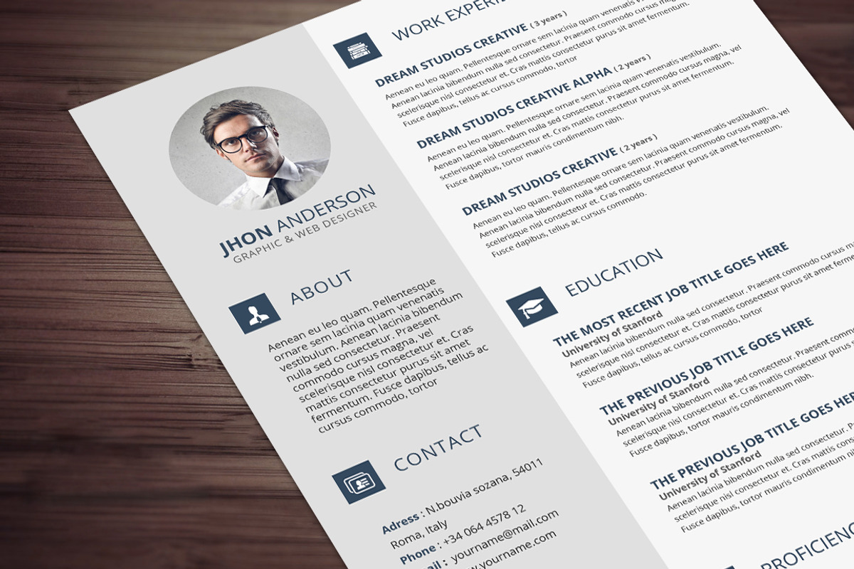 Resume Template, a Resume Template by GraphicsToll (Photo 5 of 6)