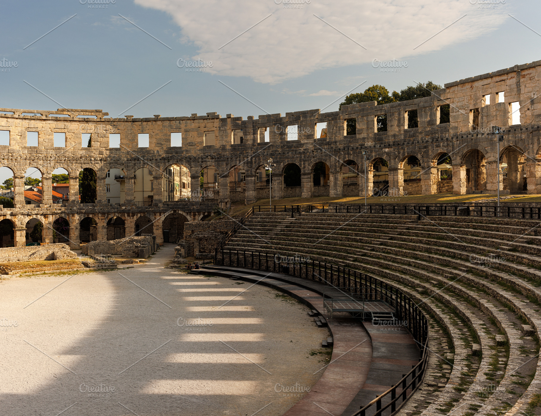 Roman Amphitheater, Pula, Croatia, an Architecture Photo by Bepslabor