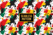 Juneteenth Paint Splatter Pattern, a Pattern Graphic by Creative Store (Thumbnail 4 of 5)