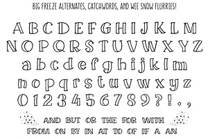 Big Freeze & Big Frost: Winter Fonts