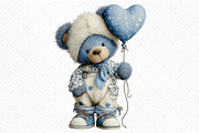 Whimsical Spring Teddy Bear Clipart, an Illustration by Craft Nest (Thumbnail 10 of 10)