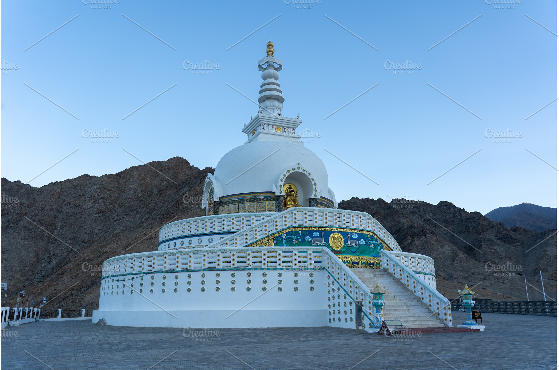 Shanti Stupa in Leh, Ladakh, an Architecture Photo by oliverfoerstner