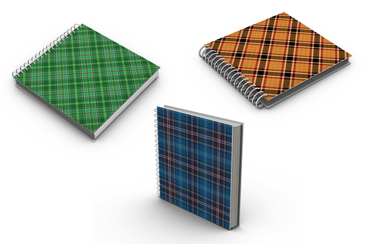 Christmas Seamless Plaid Patterns 1, a Pattern Graphic by Vectorchoice (Photo 5 of 7)