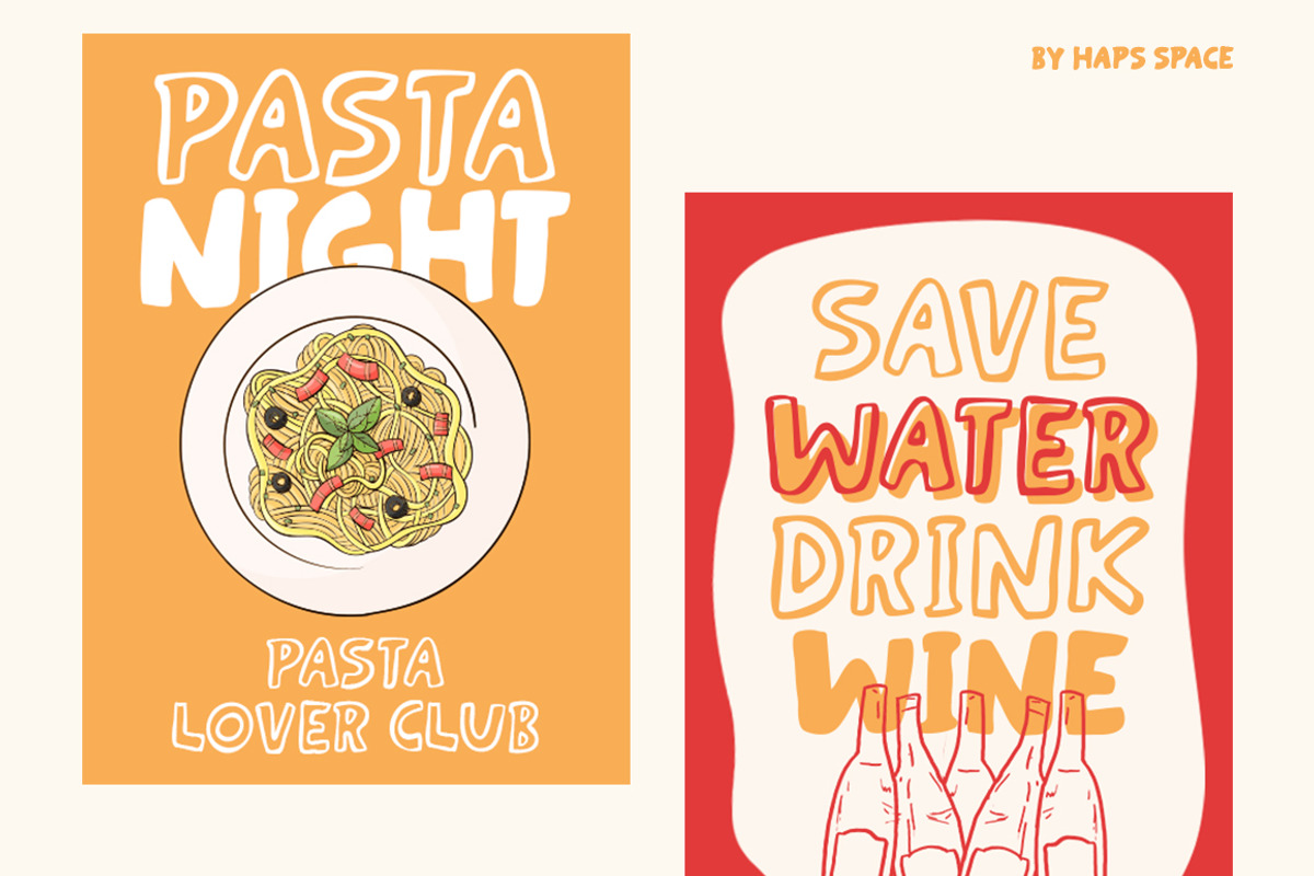Twisty Display Font Duo, a Font by Haps Space (Photo 2 of 8)