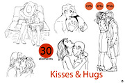Kisses and hugs, a Person Illustration by Olillia (Thumbnail 4 of 6)
