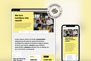 Squarespace Website template, a Squarespace Template by Ciel Lumiere (Thumbnail 1 of 8)