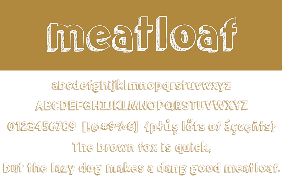 Meatloaf Font Family preview 2