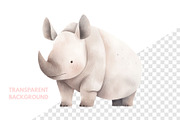 Cute Baby Rhino Animal, an Animal Illustration by ⋒DesignECShop⋒ (Thumbnail 2 of 3)