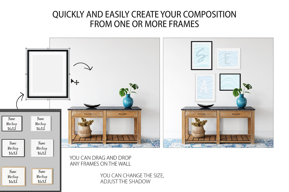 Frames&Walls Coastal Mockups Bundle, a Household Mockup by Yuri-U (Photo 26 of 30)