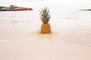 Pineapple at Beach in Mexico 4