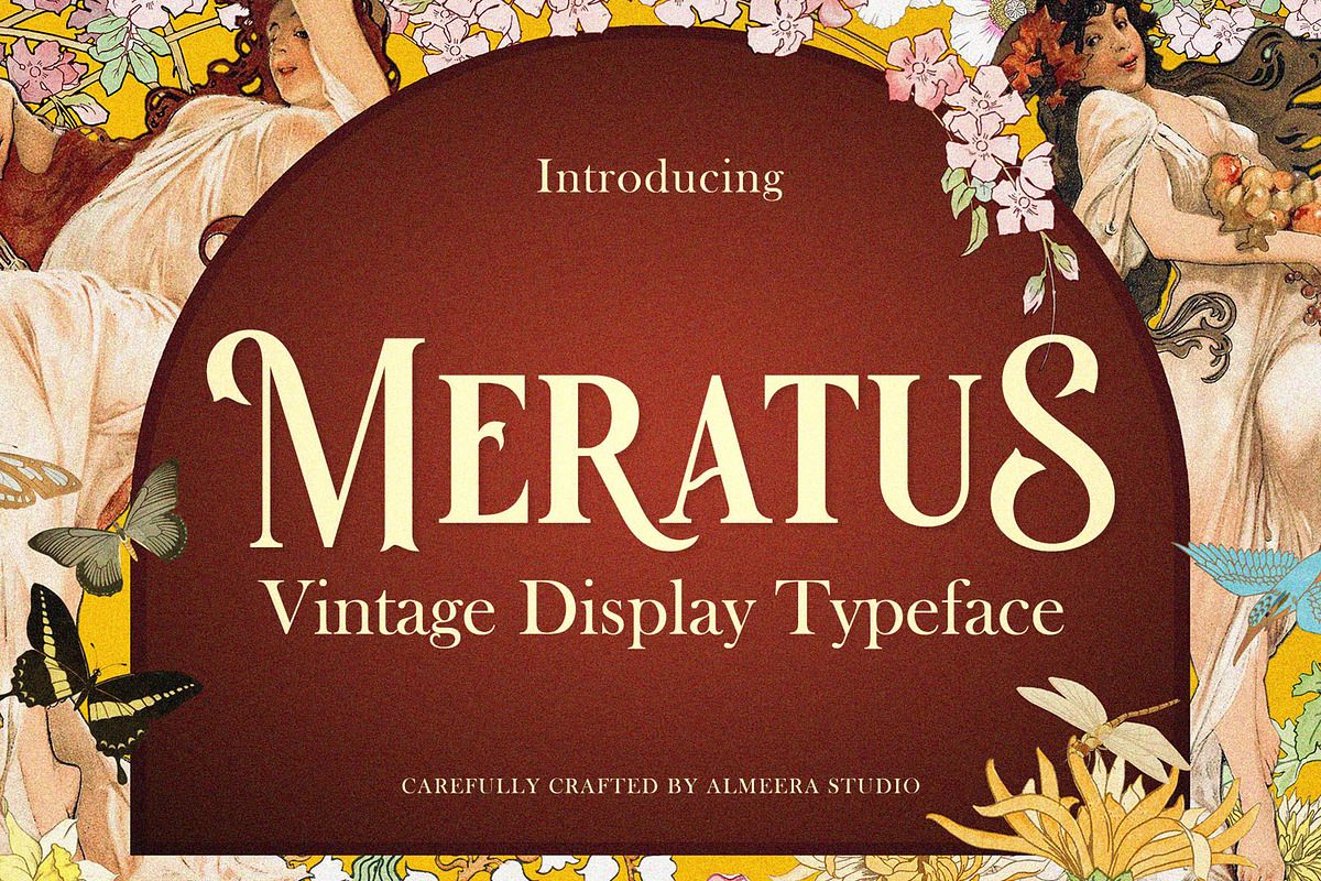 Meratus - Vintage Display Serif, a Blackletter Font by Almeera Std (Photo 1 of 8)