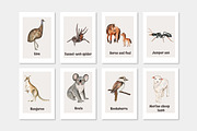 AUSTRALIAN ANIMALS printable cards, a Card Template by svetodesign (Thumbnail 3 of 5)