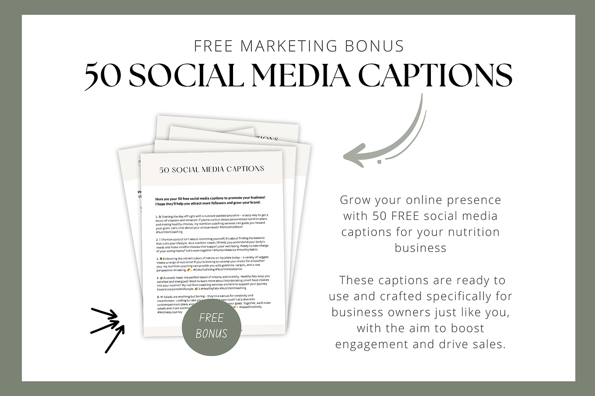 Nutrition Social Media Templates, a Social Media Template by Gebers Marketing & Design (Photo 10 of 10)