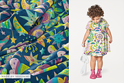 Floral Night - Kids Pattern, a Pattern Graphic by Velliniki (Thumbnail 9 of 11)