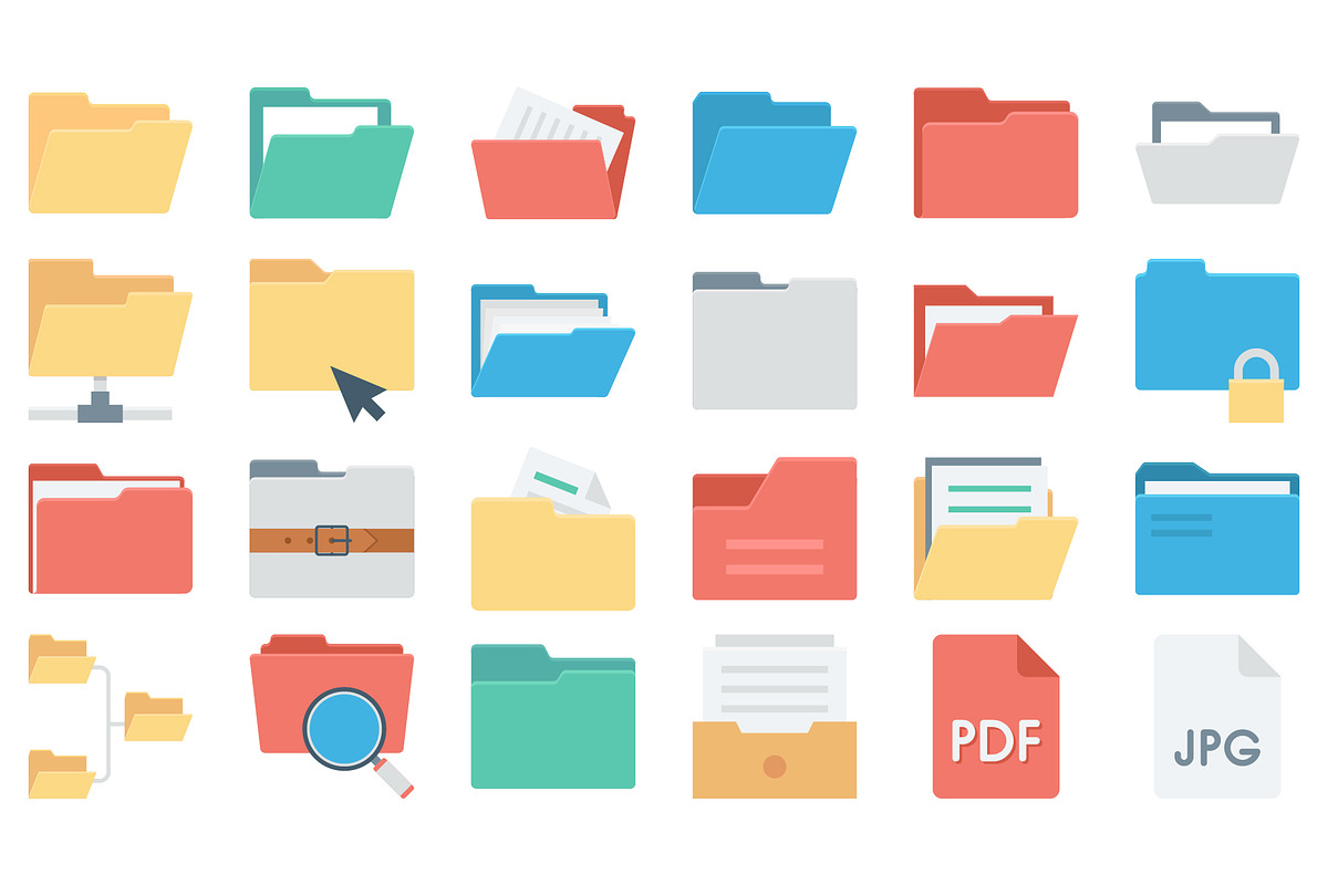 Files and Folder Icon Pack., an Icon by Vector Portal