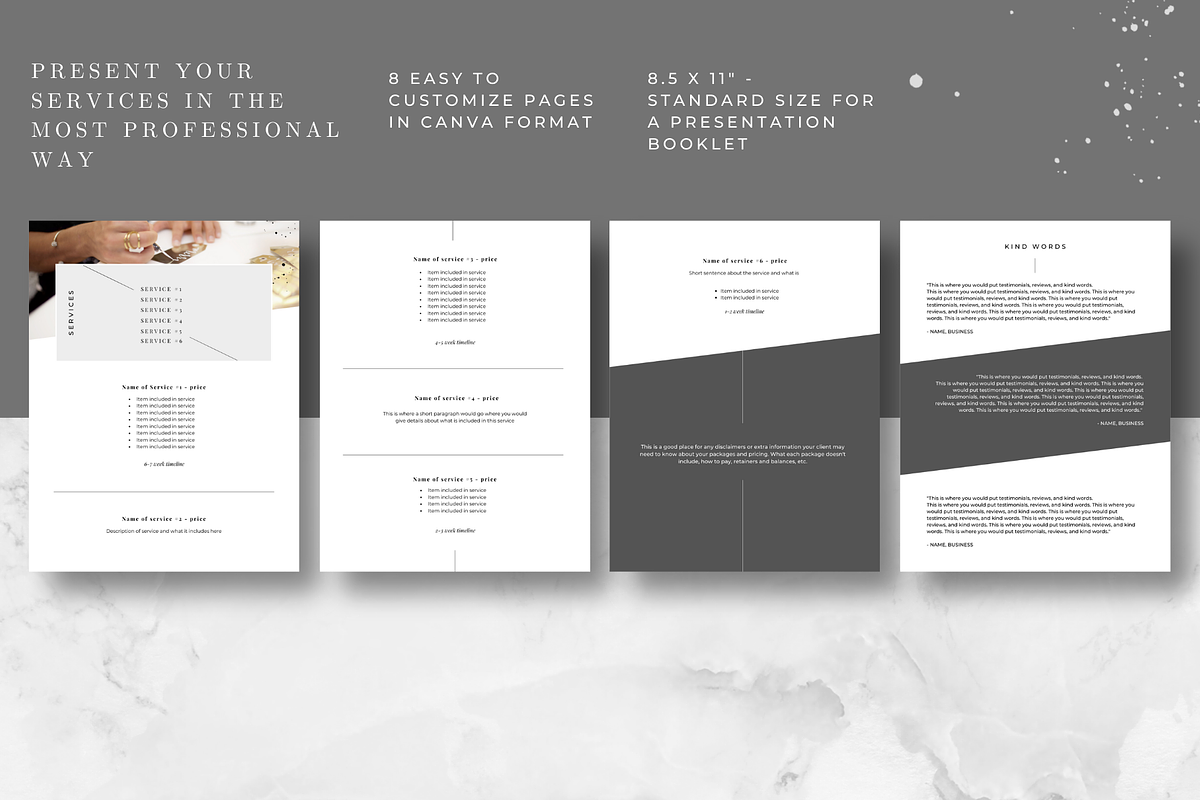 Price Guide - Service based business, a Presentation Template by Just Like White Creative (Photo 4 of 7)