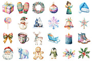 Pastel Christmas Clipart, an Illustration by designcity5 (Thumbnail 2 of 5)