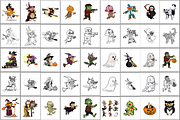 Halloween Coloring Book 2022 |kdp|, a Magazine Template by Dz Akali (Thumbnail 2 of 2)