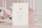 Romantic Rose Elegant Wedding Invite, an Invitation Template by by creative paper (Thumbnail 1 of 6)
