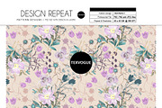 Romantic Bloom - Seamless Patterns, a Pattern Graphic by texvogue (Thumbnail 2 of 9)