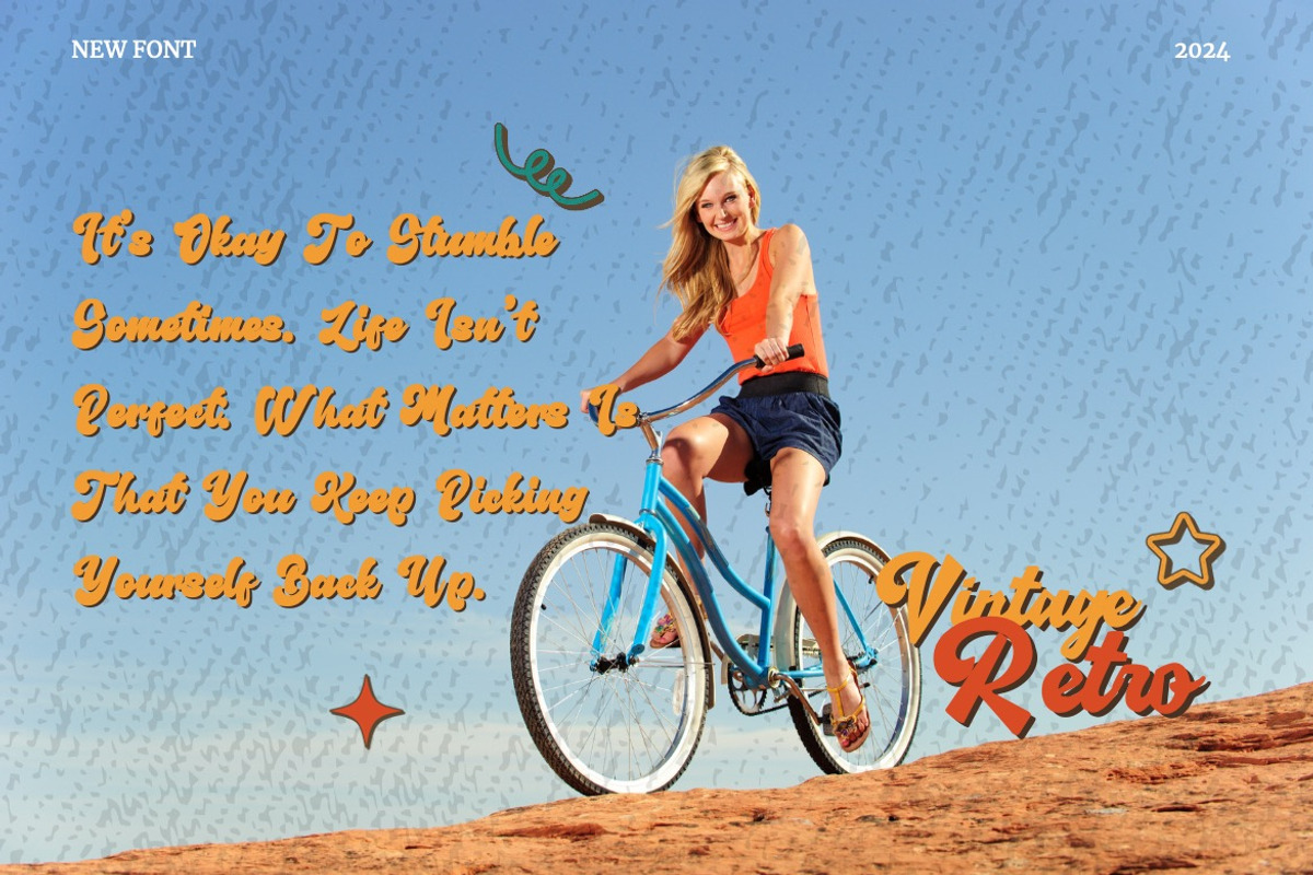 Hamilangton - Retro Display Font, a Script Font by Dhabee (Photo 17 of 17)