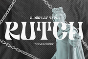 Rutch Display Font, a Serif Font by Typetemp Studio (Thumbnail 17 of 17)