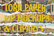 Torn Paper Cliparts & Mockups, a Mockup by veila.me (Thumbnail 1 of 10)
