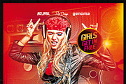 Summer Guest Female DJ Flyer, a Flyer Template by GraphicDiamonds (Thumbnail 6 of 6)