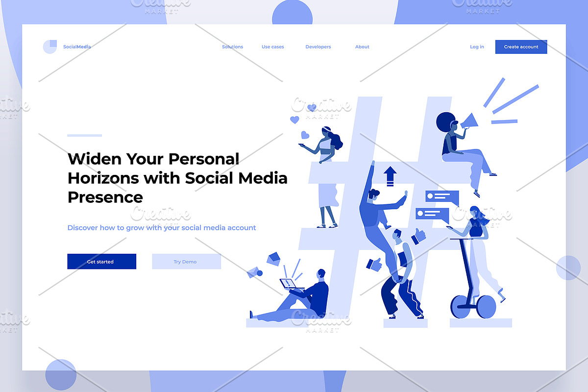 Web Illustration Pack, an iPhone Mockup by Formfrom (Photo 9 of 14)