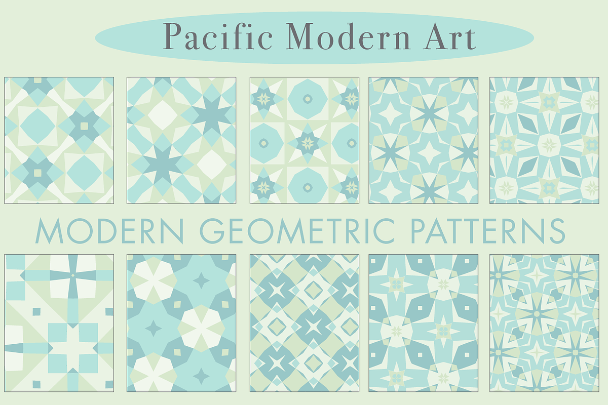 Modern Geometric Patterns: Tropical, a Pattern Graphic by Pacific Modern Art (Photo 2 of 7)