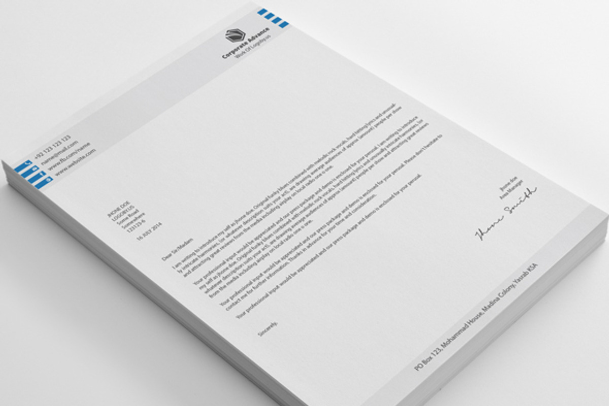 Letterheads, a Stationery Template by shujaktk (Photo 2 of 5)