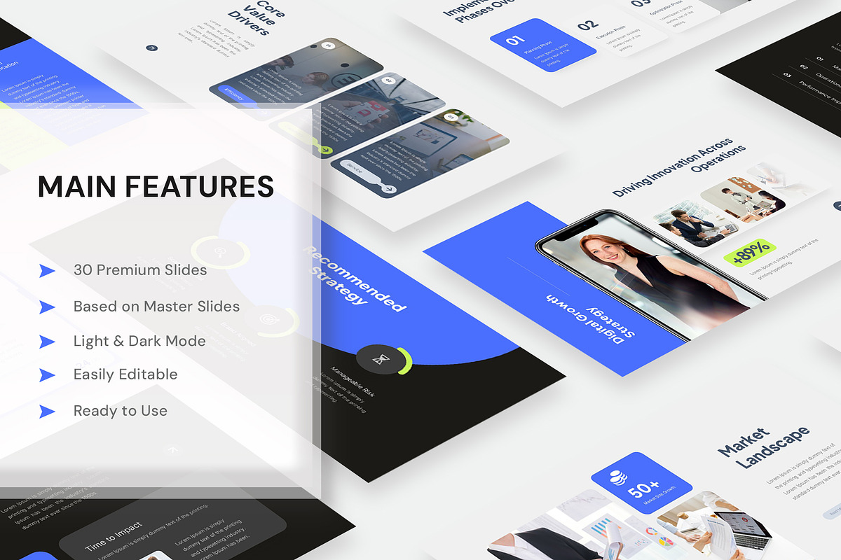 Corporate Strategy PowerPoint, a Presentation Template by New Coral Design (Photo 2 of 6)