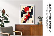 Abstract Ink Harmony, a Decorative Illustration by Digital Art Creations (Thumbnail 5 of 7)