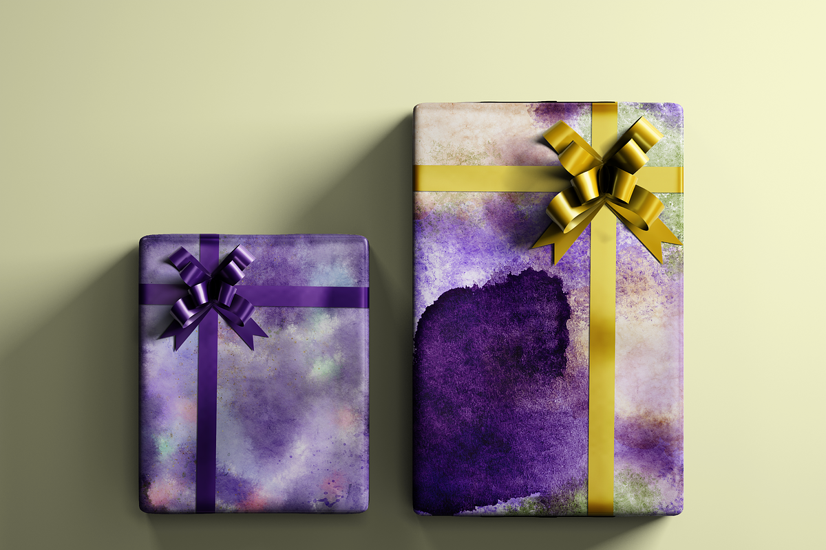In Violet Watercolor Set, a Decorative Illustration by Aurella Art (Photo 17 of 17)