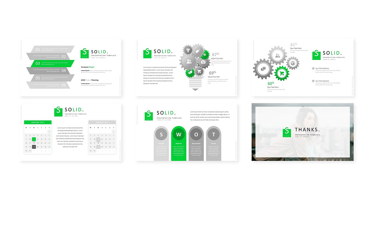 Solid - Powerpoint Template, a Presentation Template by AQR Studio