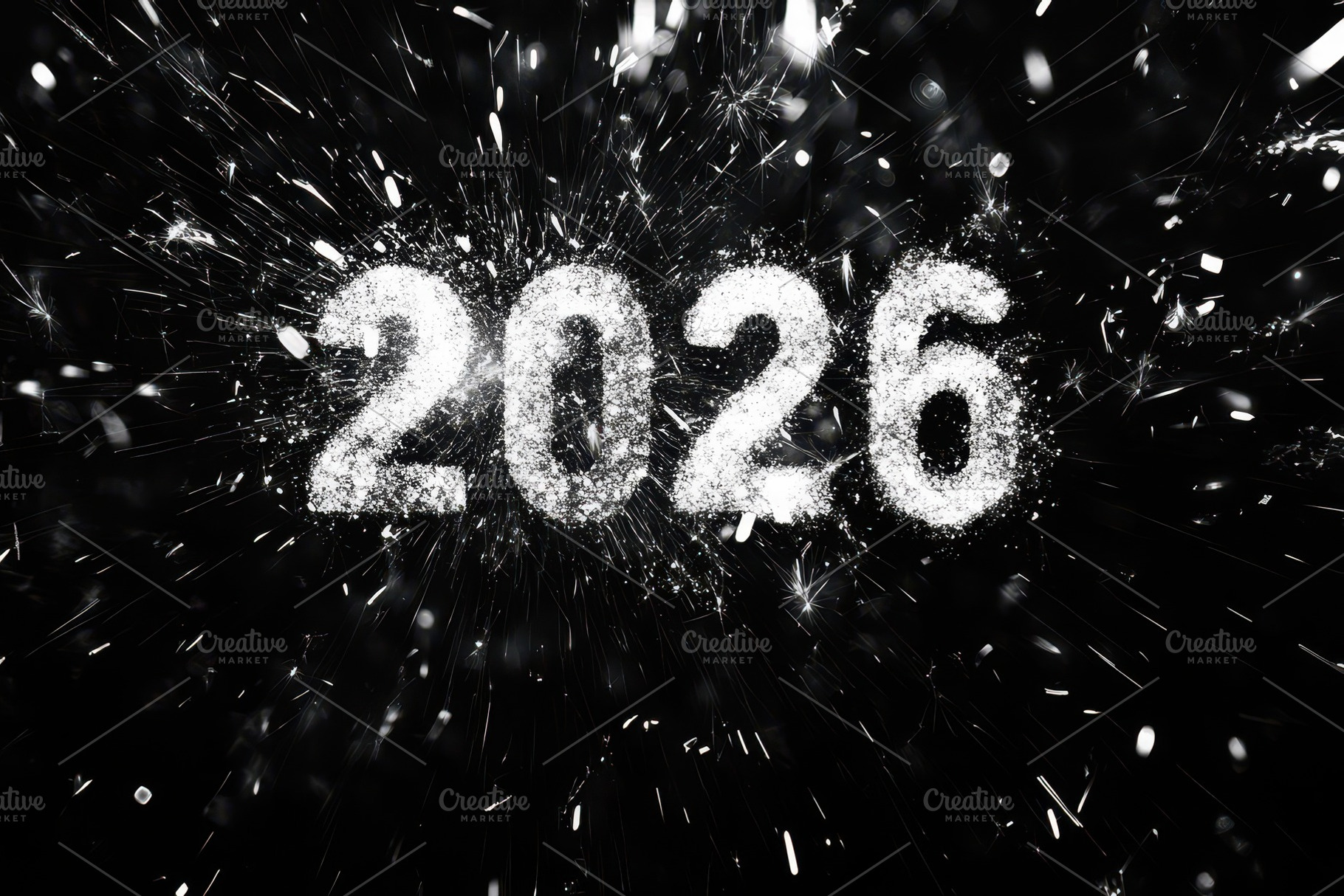 New year begins with fireworks, a Photo by Pavel_design