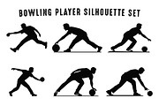 Bowling Player Silhouette SVG Se, a Sport Illustration by Gfx Expert Team (Thumbnail 2 of 3)