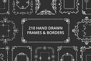 210 hand drawn frames & borders, a Decorative Illustration by Anatartan Design (Thumbnail 1 of 11)