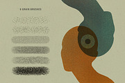 Printing Press Procreate Brushes, a Brush Add-On by pixelbuddha.net (Thumbnail 6 of 11)
