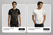 5 T-Shirt Mockups on Indian Man, a Shirt Mockup by Grow Design Craft Studio (Thumbnail 4 of 7)
