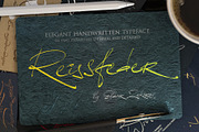 Reissfeder: Handwritten Typeface, a Handwritten Font by Eldar Zakirov's (Thumbnail 1 of 29)
