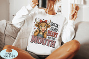 Gotta Good Heart But This Mouth Cow, a Seasonal Illustration by Daily.Designs (Thumbnail 4 of 5)